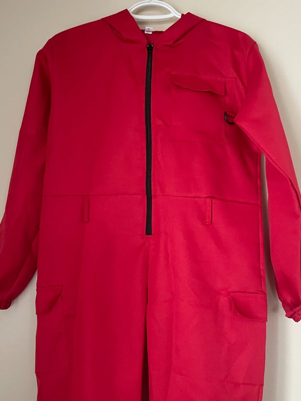 Red Utility Jumpsuit Costume